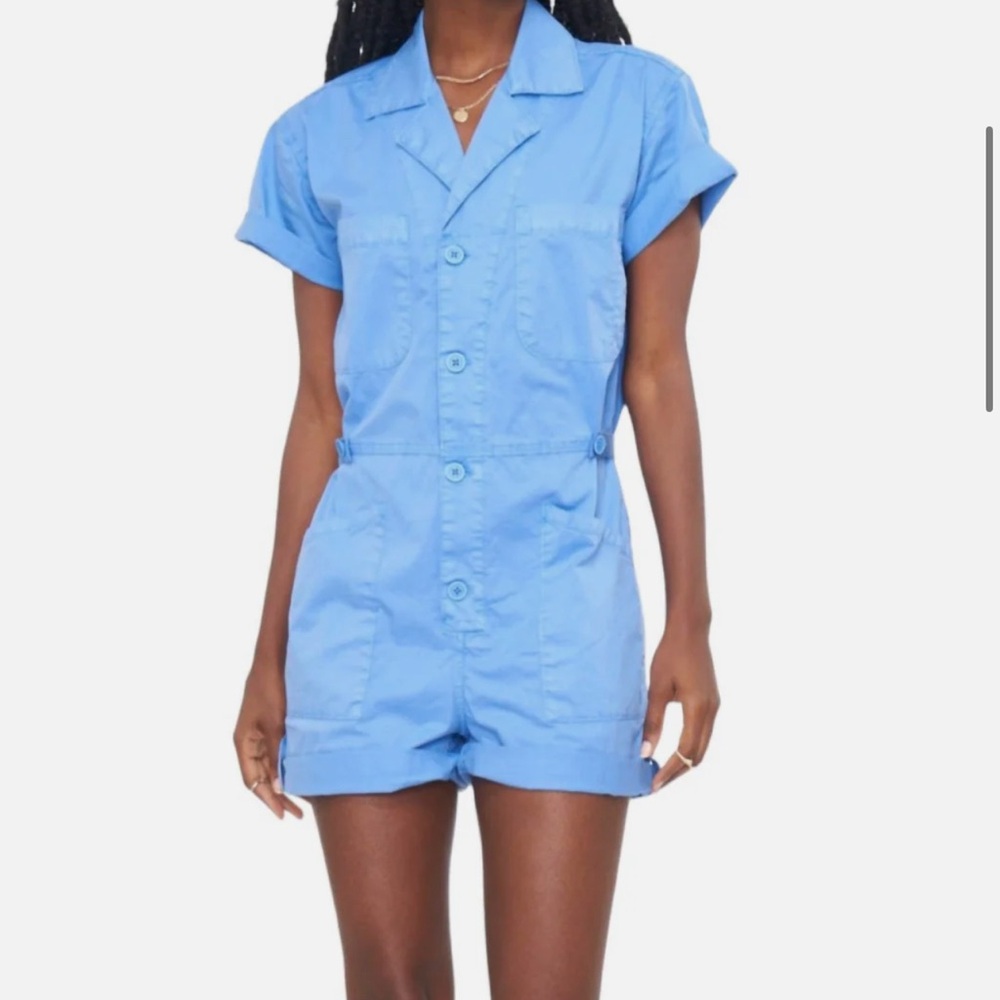 Pistola Parker Romper In Azure Blue XS